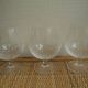3 Lorraine crystal cognac glasses