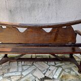 Banc de Jardin en Teck Recyclé - Wagon (2 pièces disponibles)
