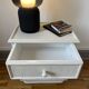 Vintage Rattan bedside table 3 drawers