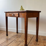 Vintage wood and ceramic table