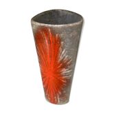 Flamed German ceramic vase