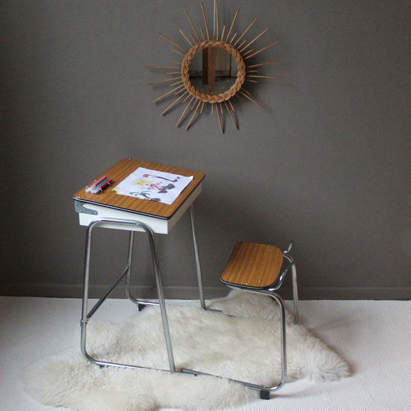 Bureau pupitre écolier vintage