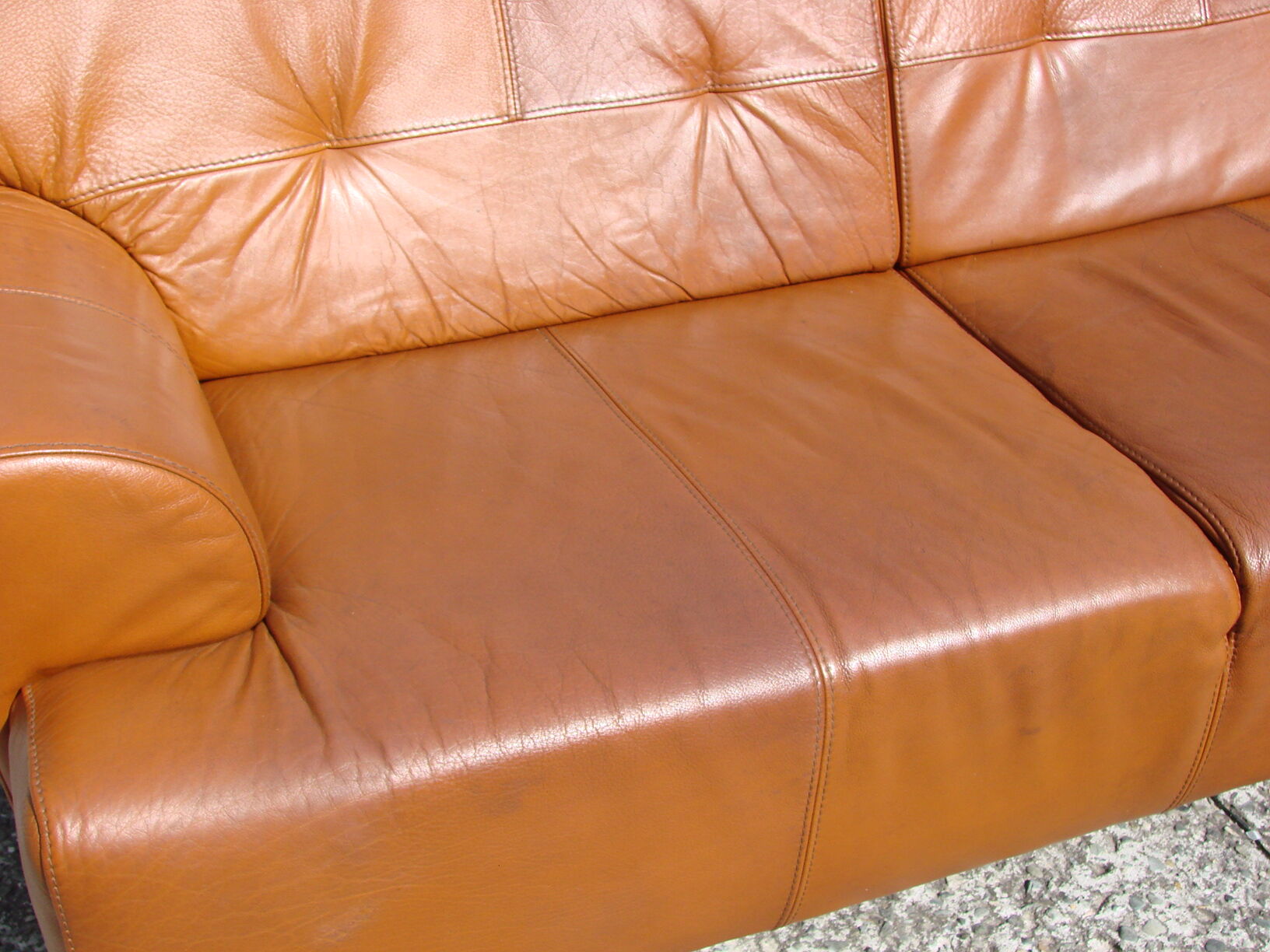 Leather sofa, 70