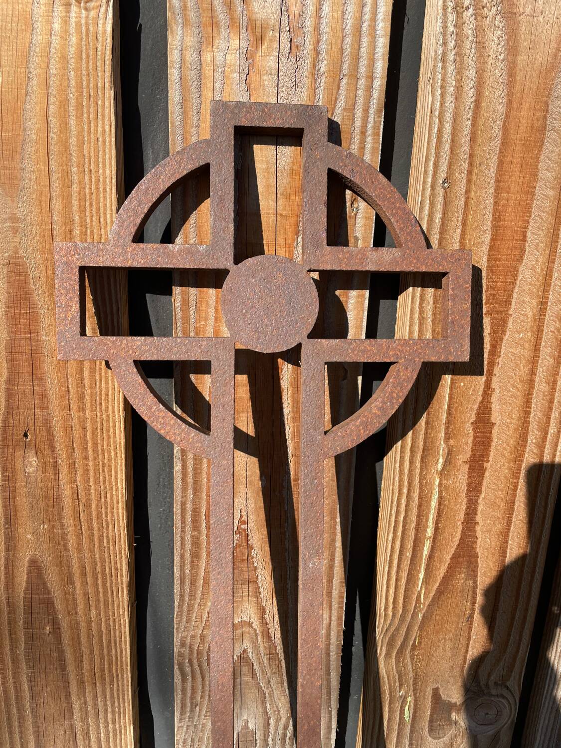 Large religious Celtic cross