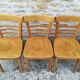 12 refinished bistro chairs