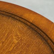 H. Pander & Sons Round Table in Solid Oak with Baluster Legs, 1920s