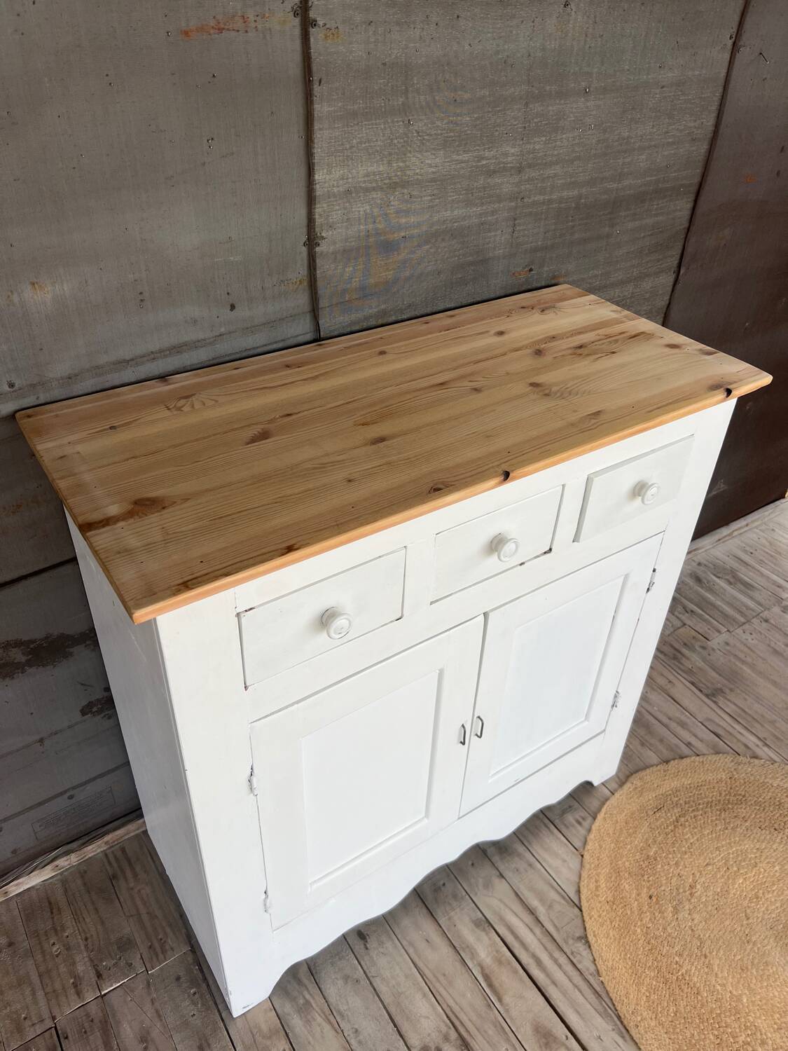 Old white sideboard