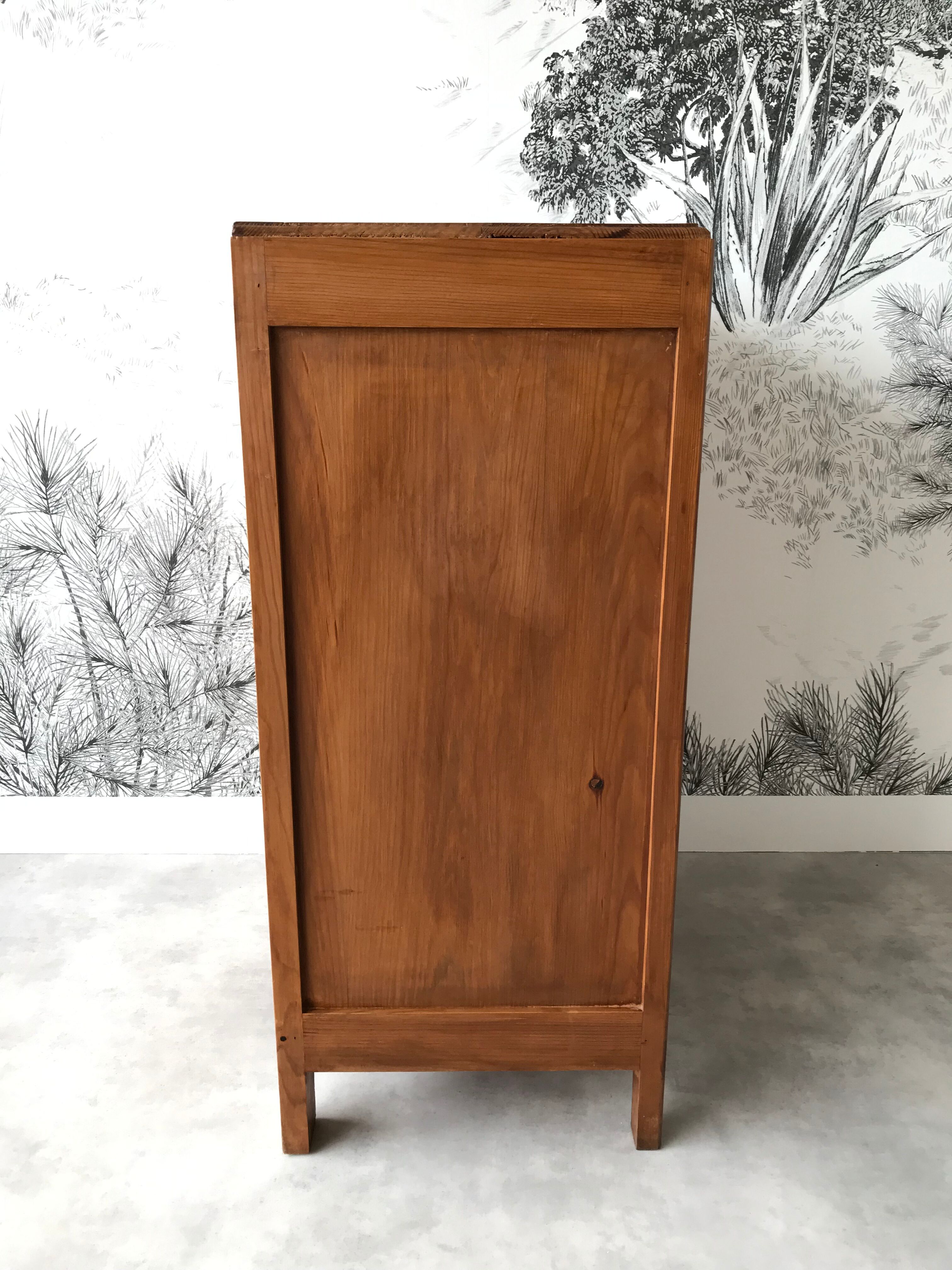 Solid wood sideboard 60's