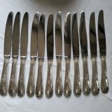 12 soh silver plated table knives