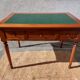 Desk, green leather top