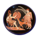 Longwy art deco dish by r rizzi
