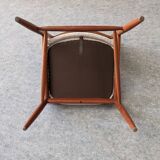Set of 4 Danish teak chairs, 1950s-1960s