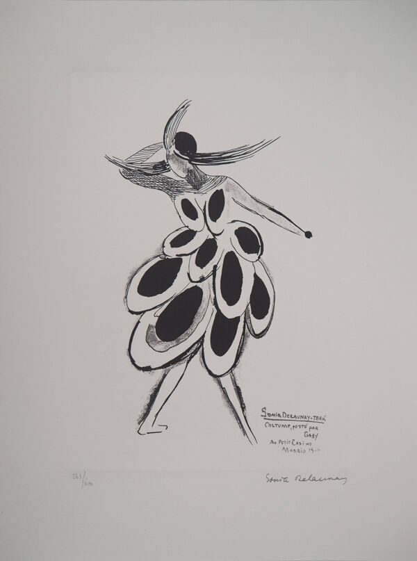 Sonia Delaunay : Robe espagnole - Lithographie signée