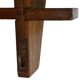Vintage wooden wall shelve rack bookshelf in wood minimalist