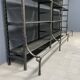 Industrial Iron Library Wall Shelving Cabinet