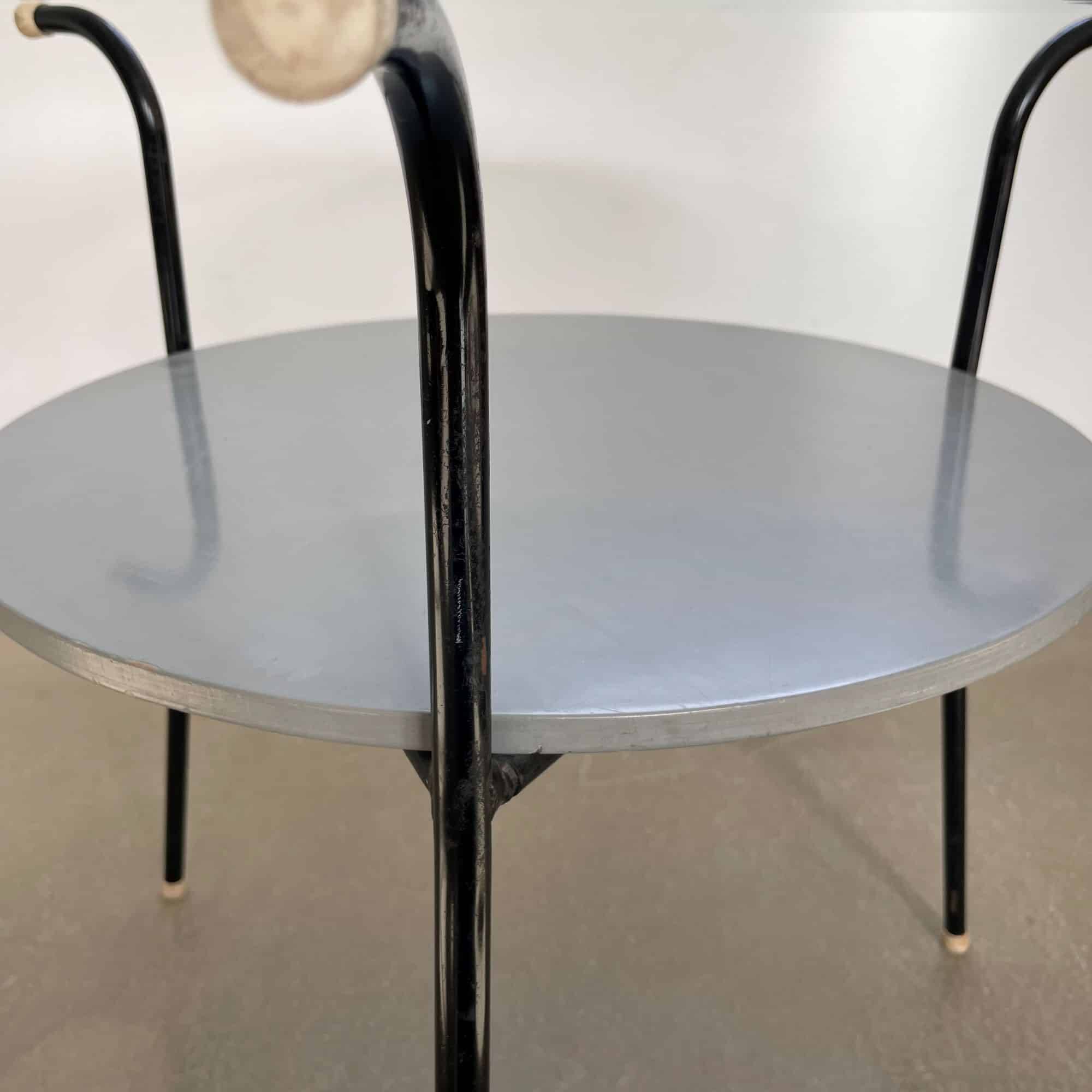 Vintage tripod Dutch design coffee or side table, 1950/60s