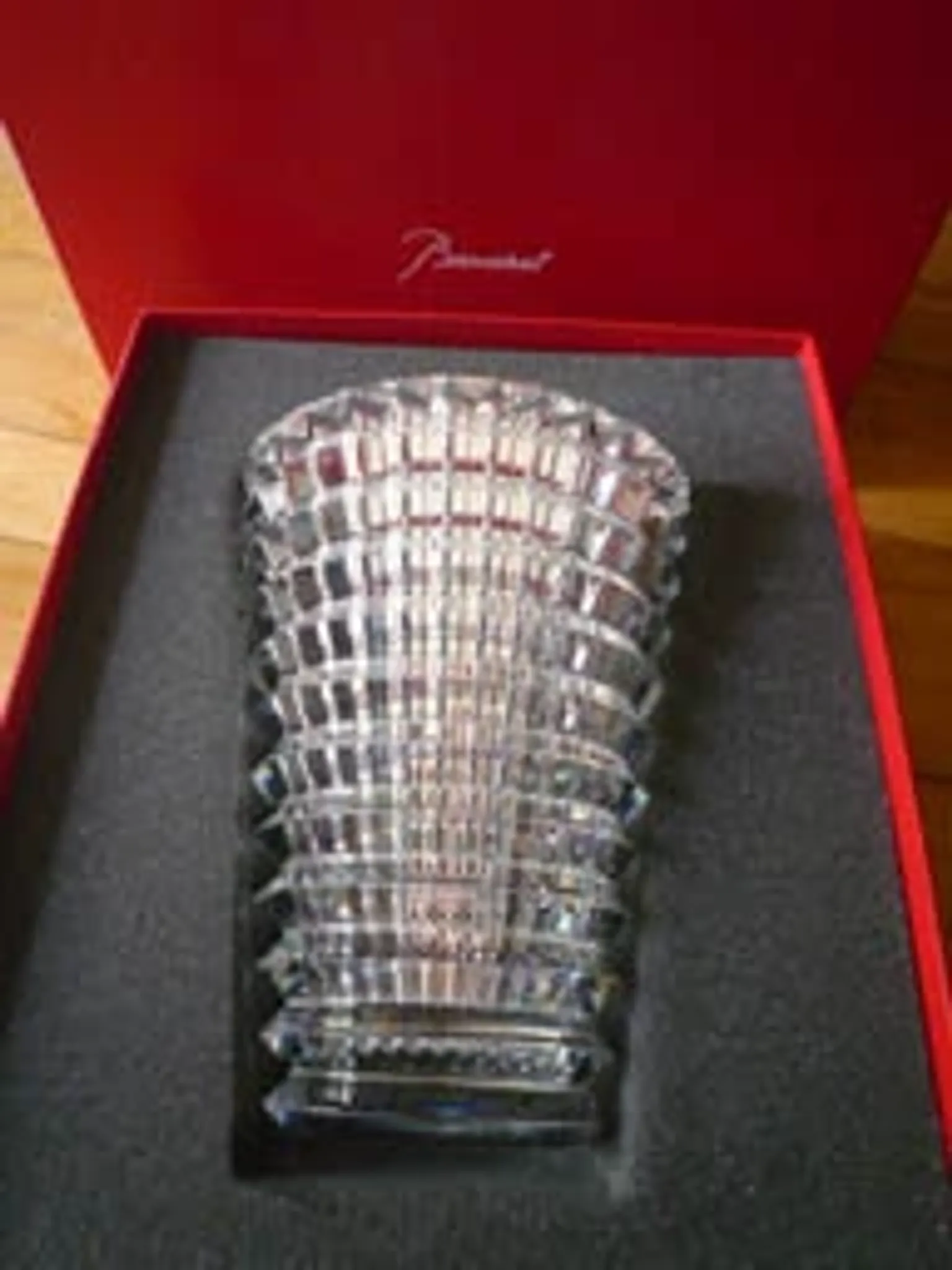 Vase eye oval baccarat 24 cm crstal transparent