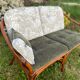 2-seater rattan bench