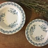 Lot of 5 plates Lunéville model Pâquerette