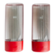Set of 2 vintage wall sconces - Cometa 430 model by Disano Italy from the 1980s - red colour, postmodern Memphis look - original packaging, gift idea.