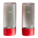 Set of 2 vintage wall sconces - Cometa 430 model by Disano Italy from the 1980s - red colour, postmodern Memphis look - original packaging, gift idea.