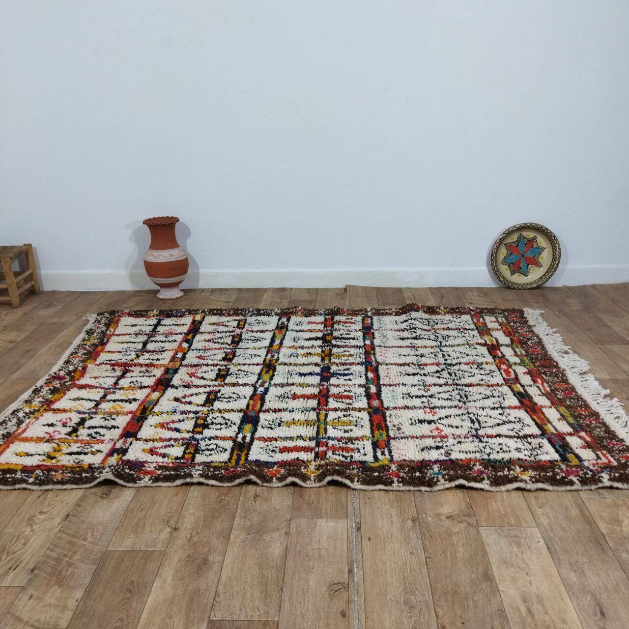 Handmade Moroccan Berber rug 230 X 167 CM