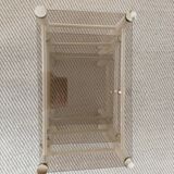 Beige Metal Nesting Tables Yves Boutboul 1970s