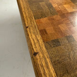 Table basse bois marqueterie design scandinave rolf middel et lindum