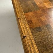 Scandinavian design marquetry wood coffee table by rolf middel and lindum