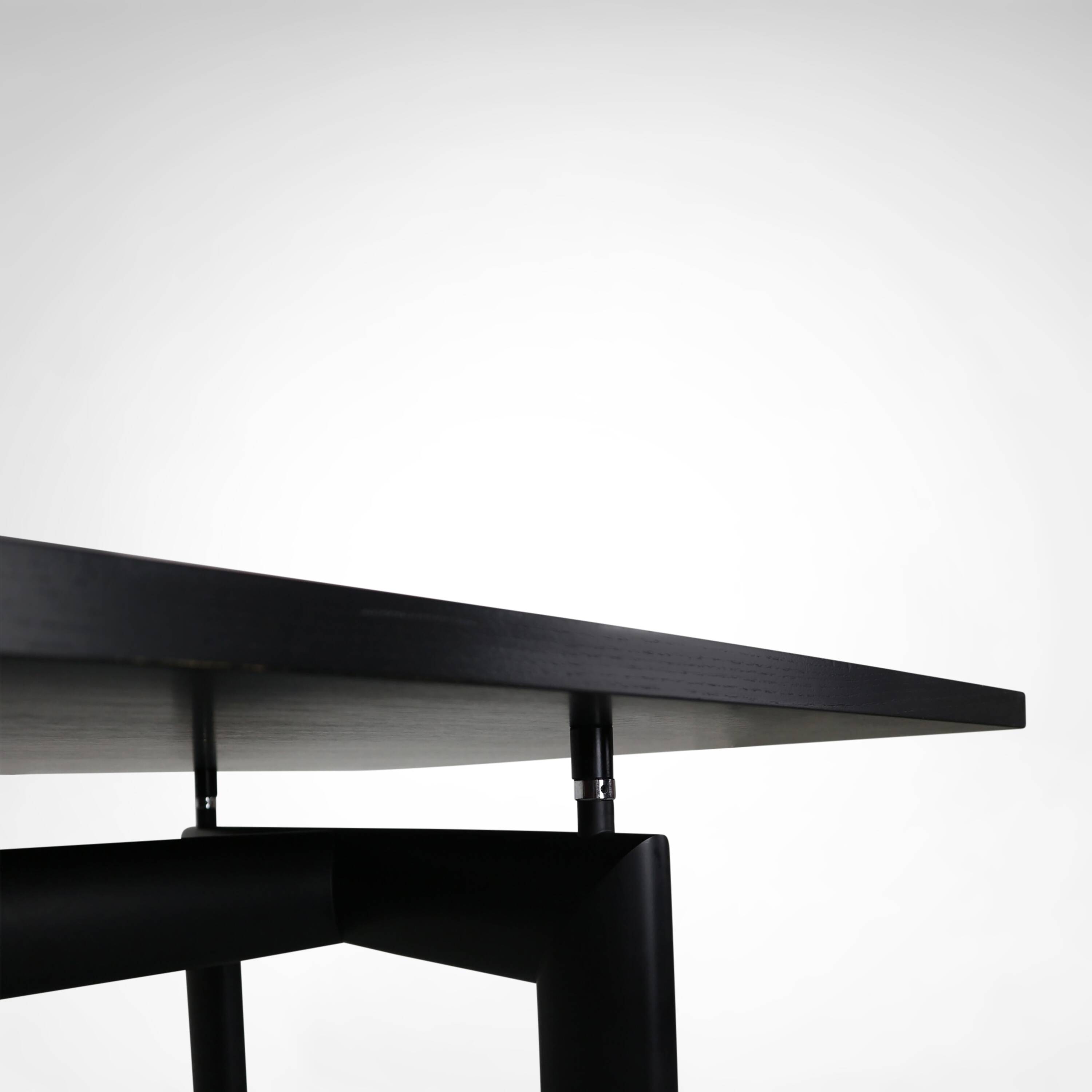 Early LC6 steel and wood dining table by Le Corbusier et al. for Cassina