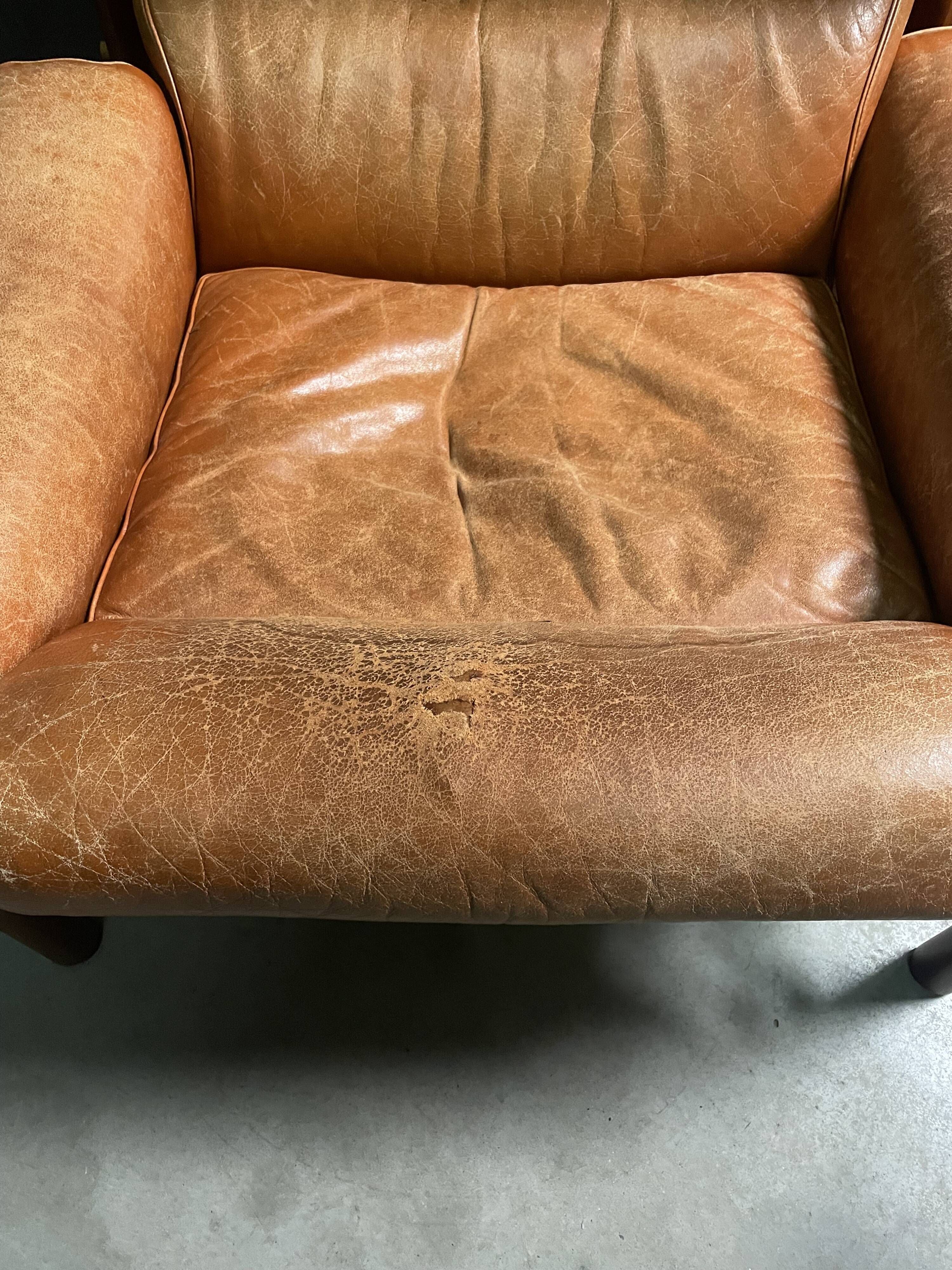 Arne Norell Inca Lounge Chair and footstool Sweden 1960's