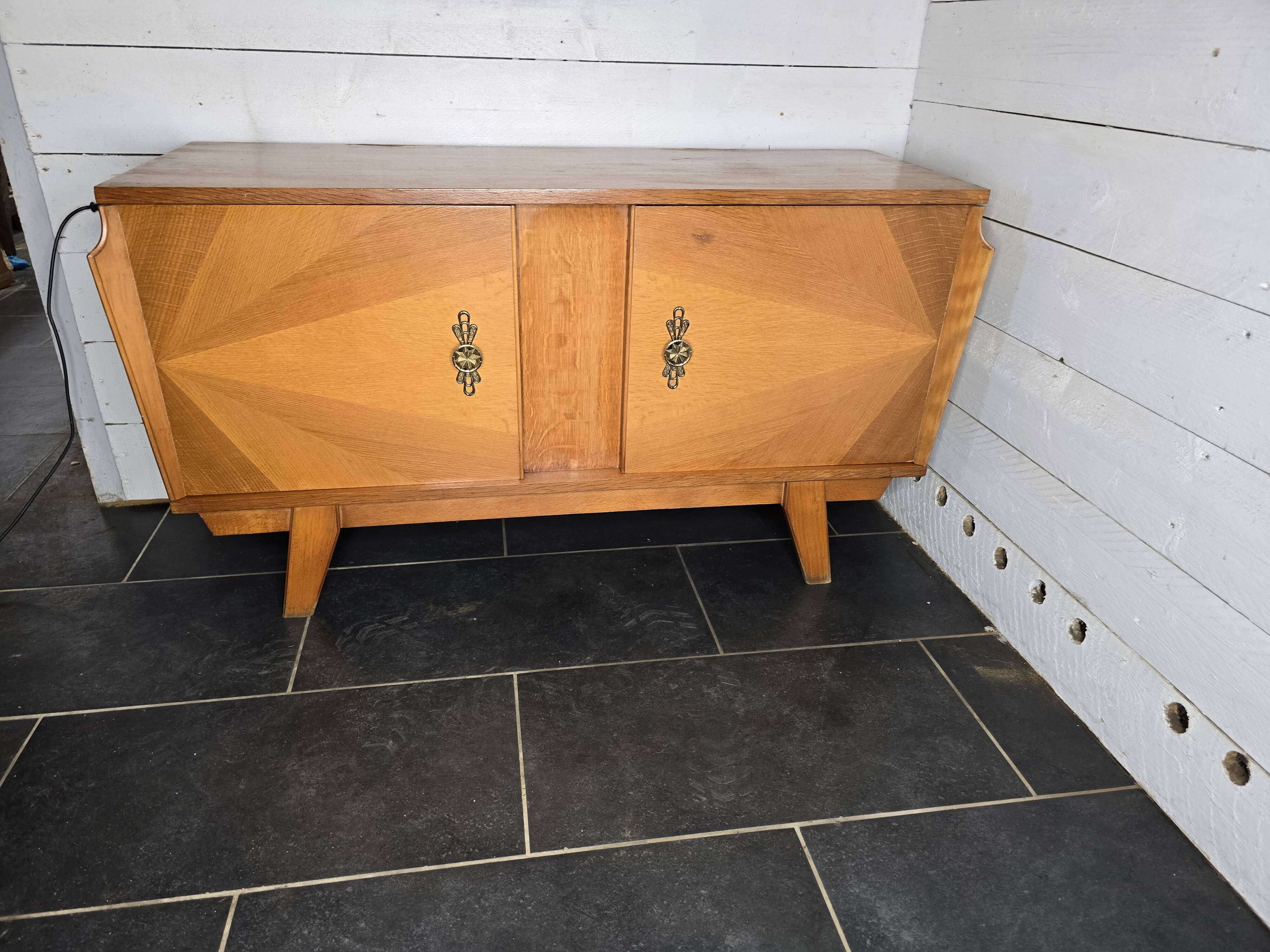 Vintage oak sideboard from the 60s