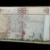 Ancien grand miroir de brasserie