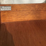 Teak and laminate chest of drawers - Europa Furniture edition from the 1970s