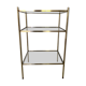 Table d’appoint laiton et verre