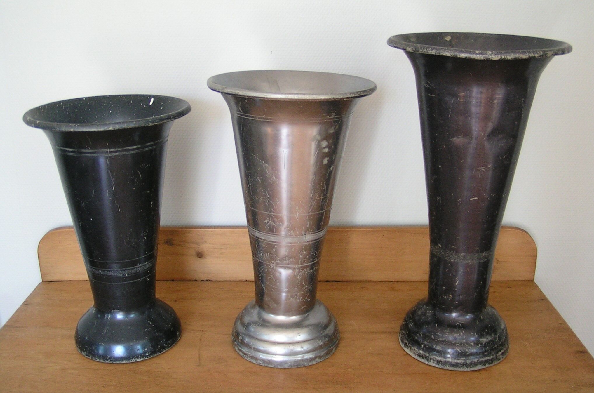 Florist zinc pots
