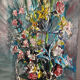 Bouquet de fleurs signé de 1968