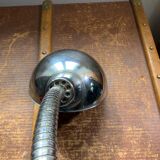 Old architect's lamp in chrome metal induction lighting vintage workshop in working order
