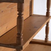 Antique pine dresser – European rustic furniture with shelves – circa 1940