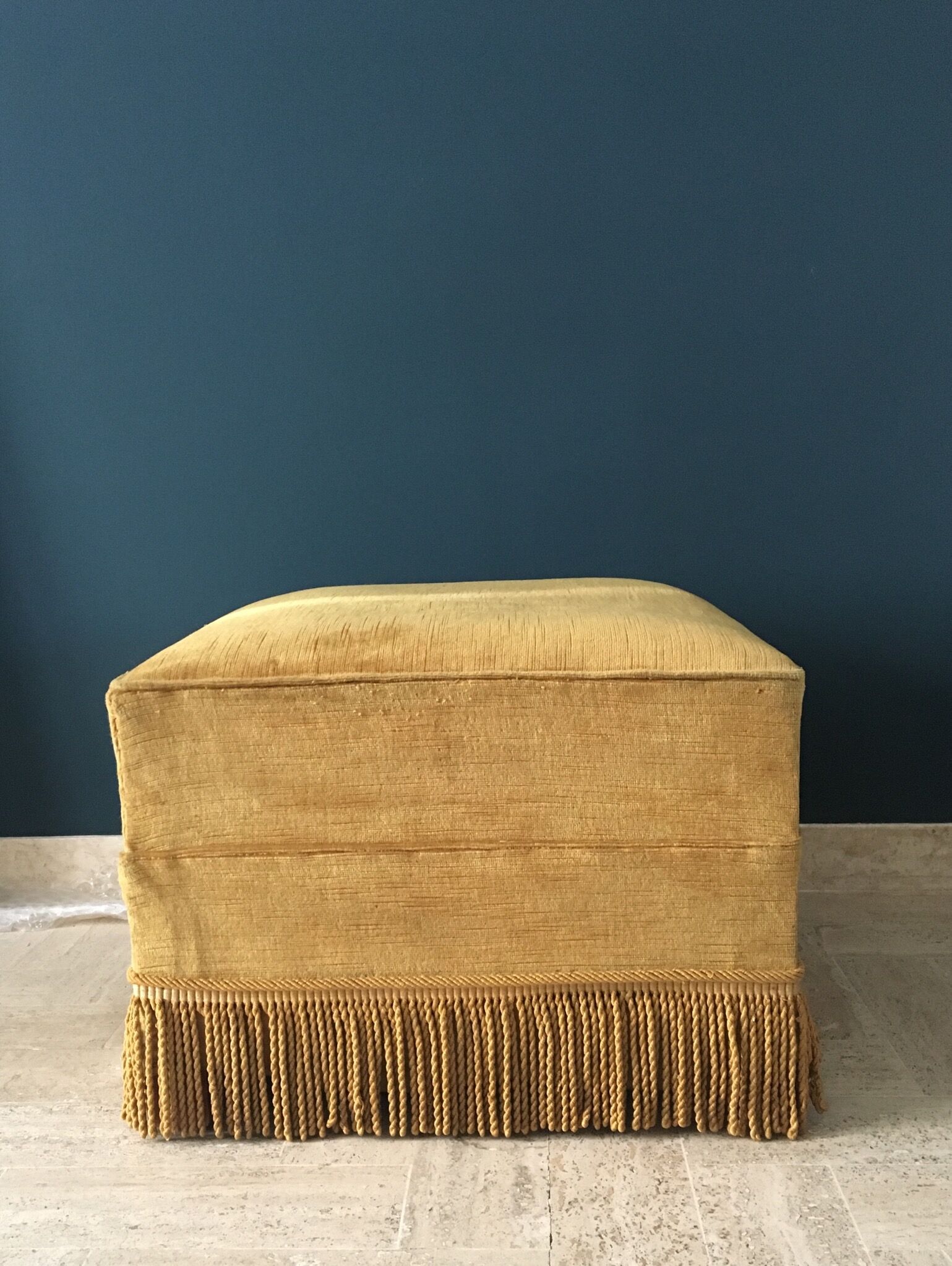 Ottoman square velvet