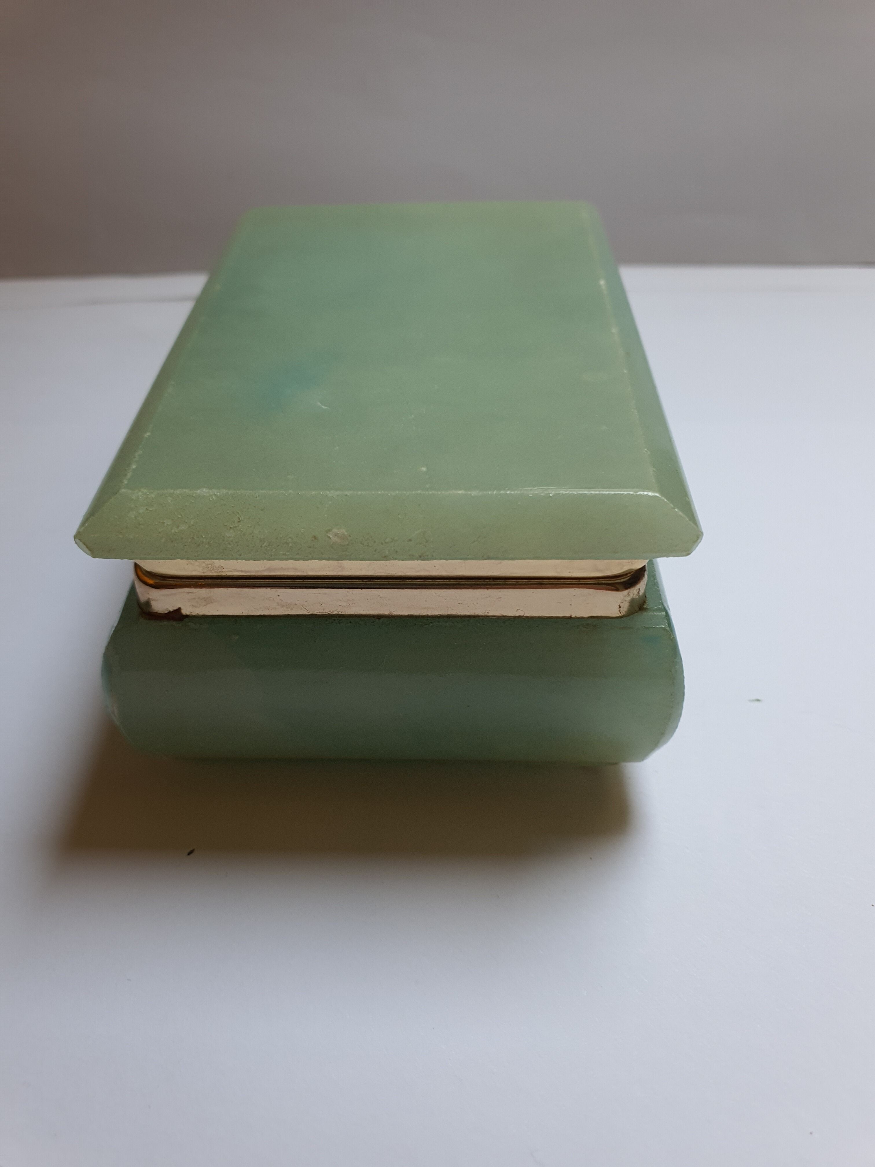 Vintage onyx marble jewelry box