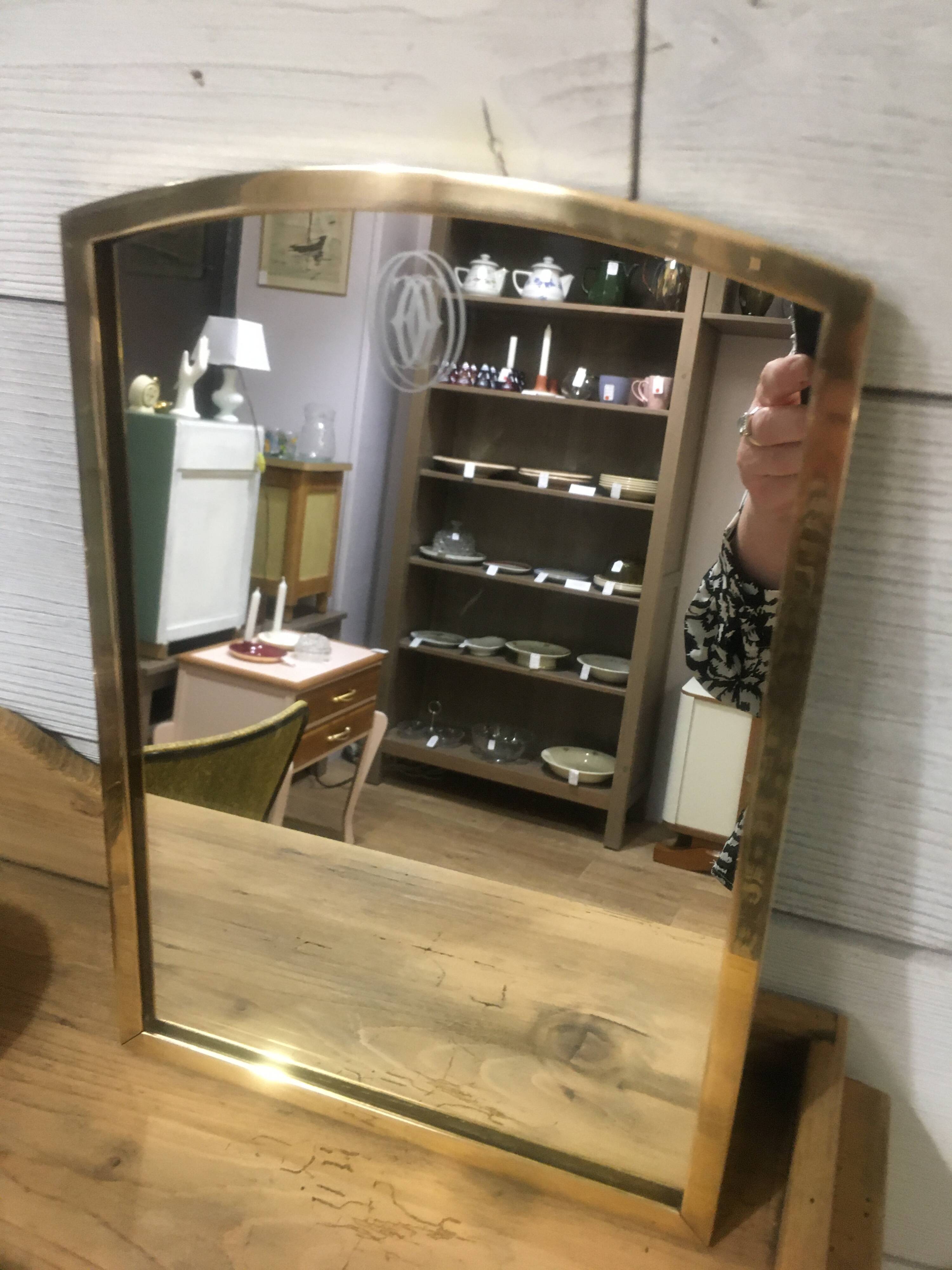 Miroir en laiton Cartier