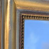 Rectangular gilded mirror 140x90cm