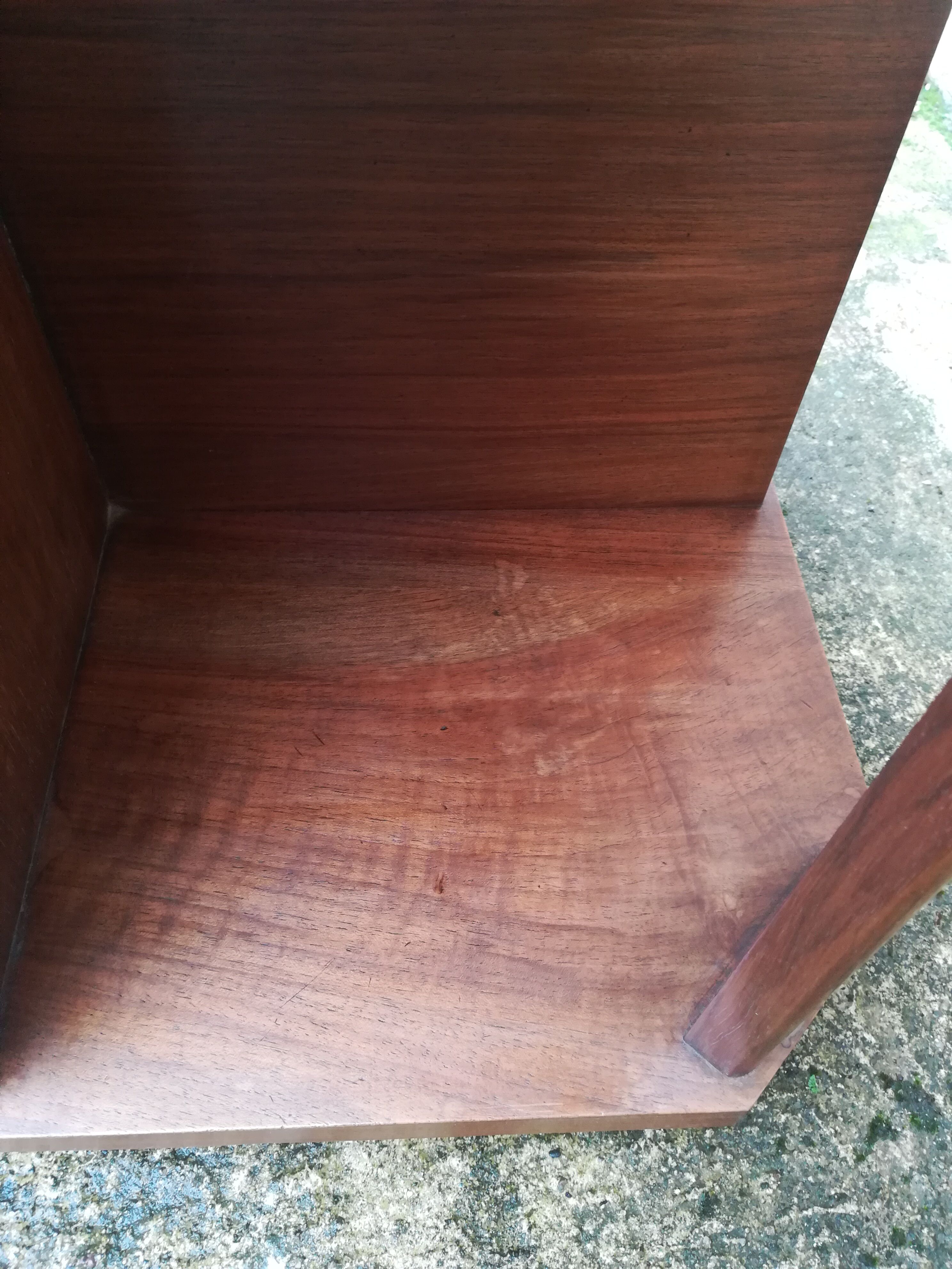 Table service art deco table in walnut