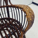 Vintage Rattan Peacock Chair