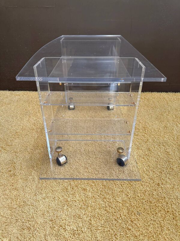 Meuble hi-fi en altuglass David Lange