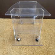 Hi-fi furniture in altuglass by David Lange