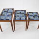1960s nesting ceramic tile tables, Denmark