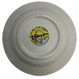 Assiette à dessert Gien, Léda 1889, musée Gauguin Tahiti