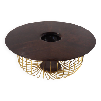 Solid walnut coffee table (unique piece)